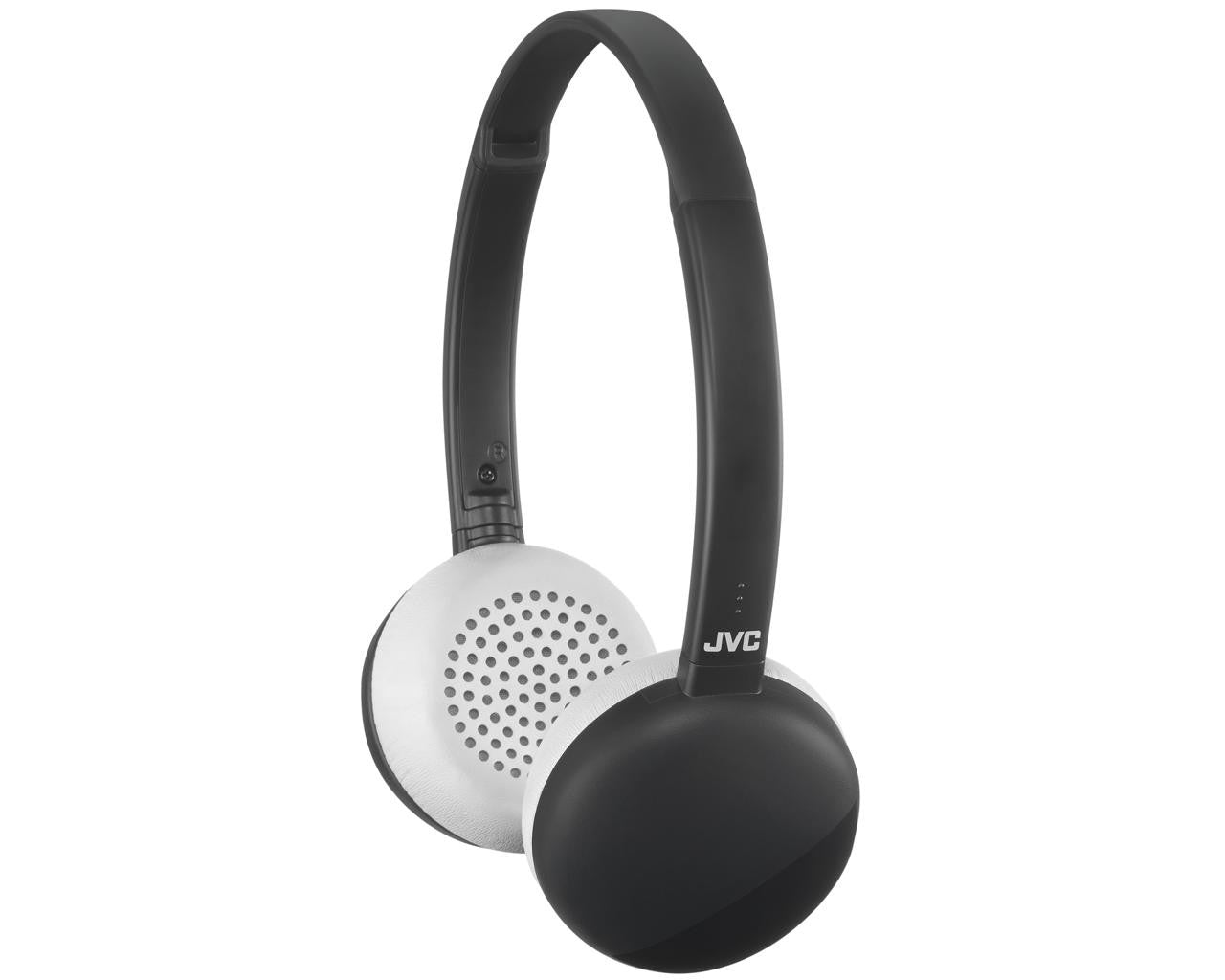JVC Wireless On-ear Noise Cancelling HeadphoneHeadphonesWireless with Bluetooth connection 11 hours listening with rechargeable battery Integrated 3button remote with mic Light weight with flat foldable design